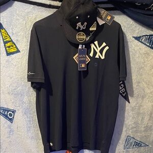 Ralph Lauren Black Polo Shirt with White Logo